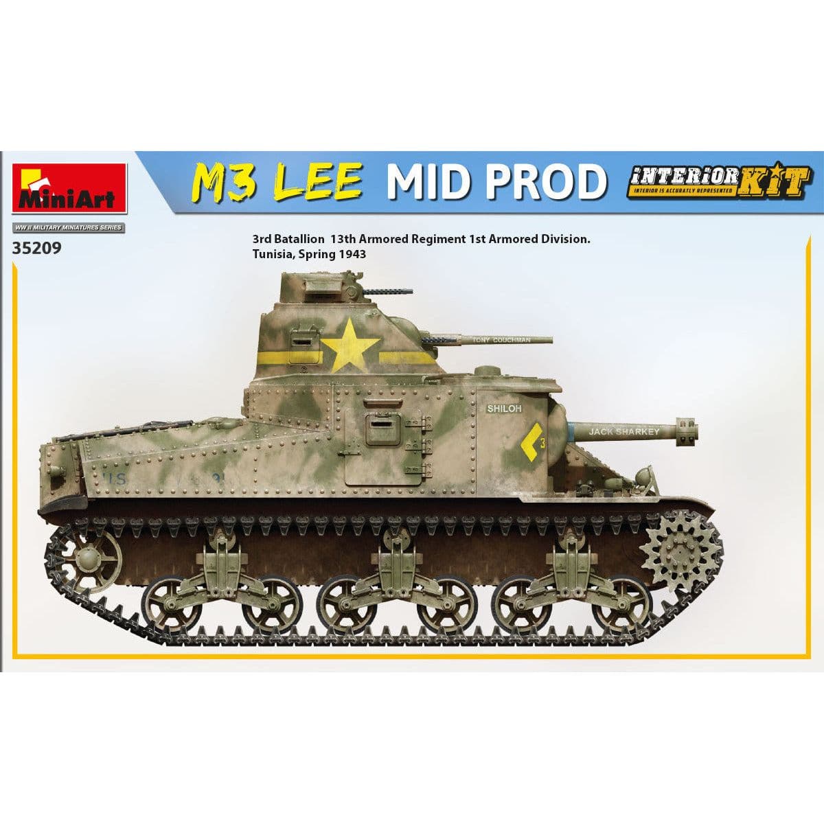 MINIART 1/35 M3 Lee Mid Prod. Interior Kit