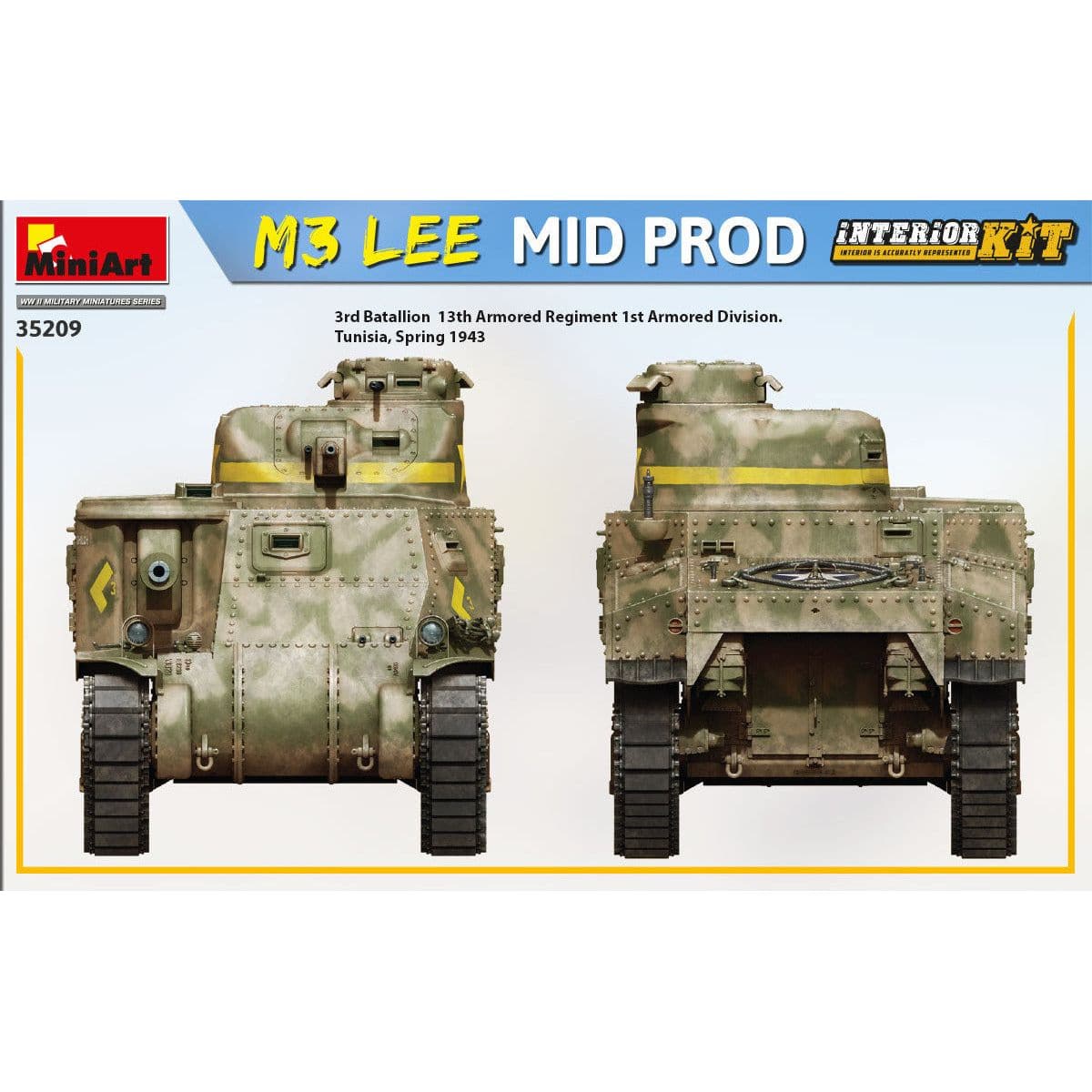 MINIART 1/35 M3 Lee Mid Prod. Interior Kit