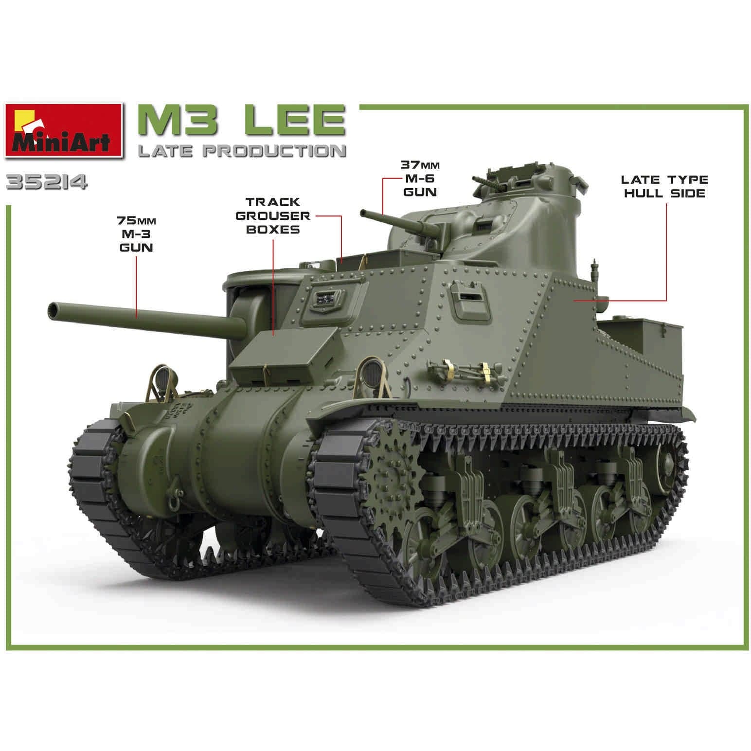 MINIART 1/35 M3 Lee Late Prod.