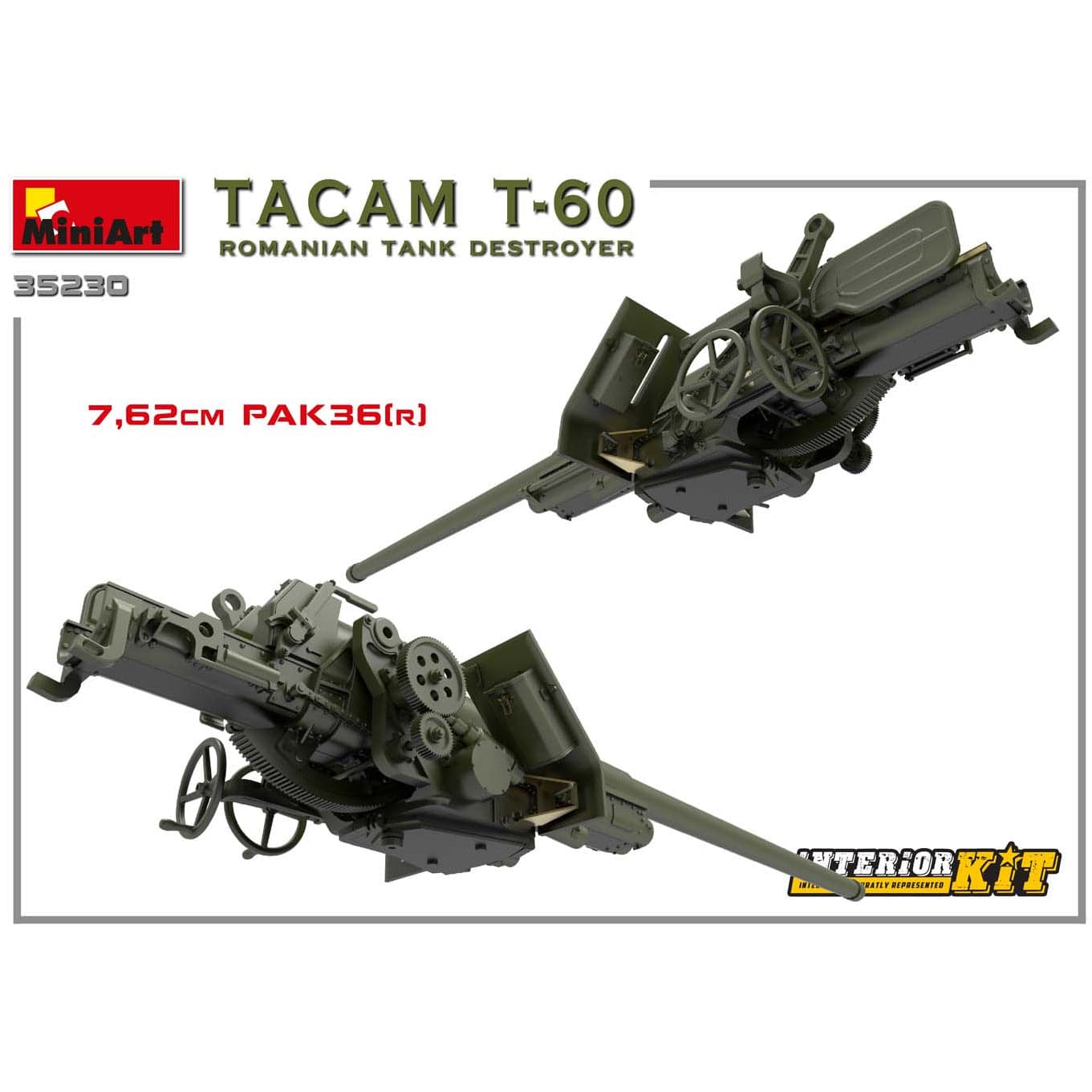 MINIART 1/35 Tacam T-60 Romanian Tank Destroyer Interior Kit