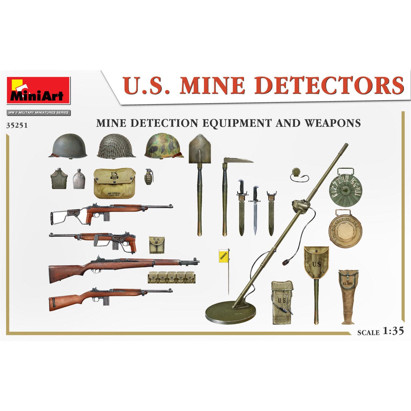 MINIART 1/35 U.S. Mine Detectors