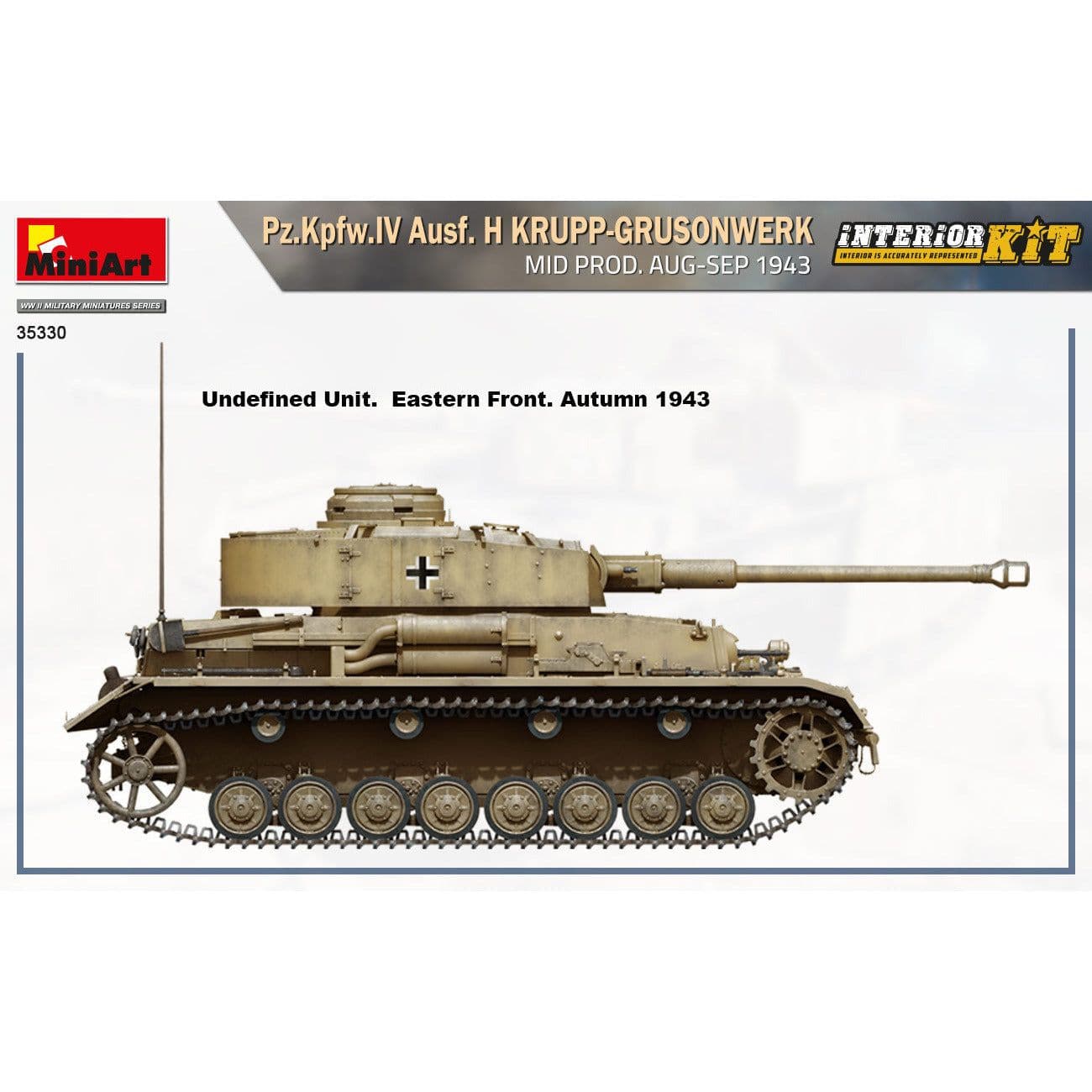 MINIART 1/35 Pz.Kpfw.IV Ausf. H Krupp-Grusonwerk. Mid Prod. Aug-Sep 1943. Interior Kit