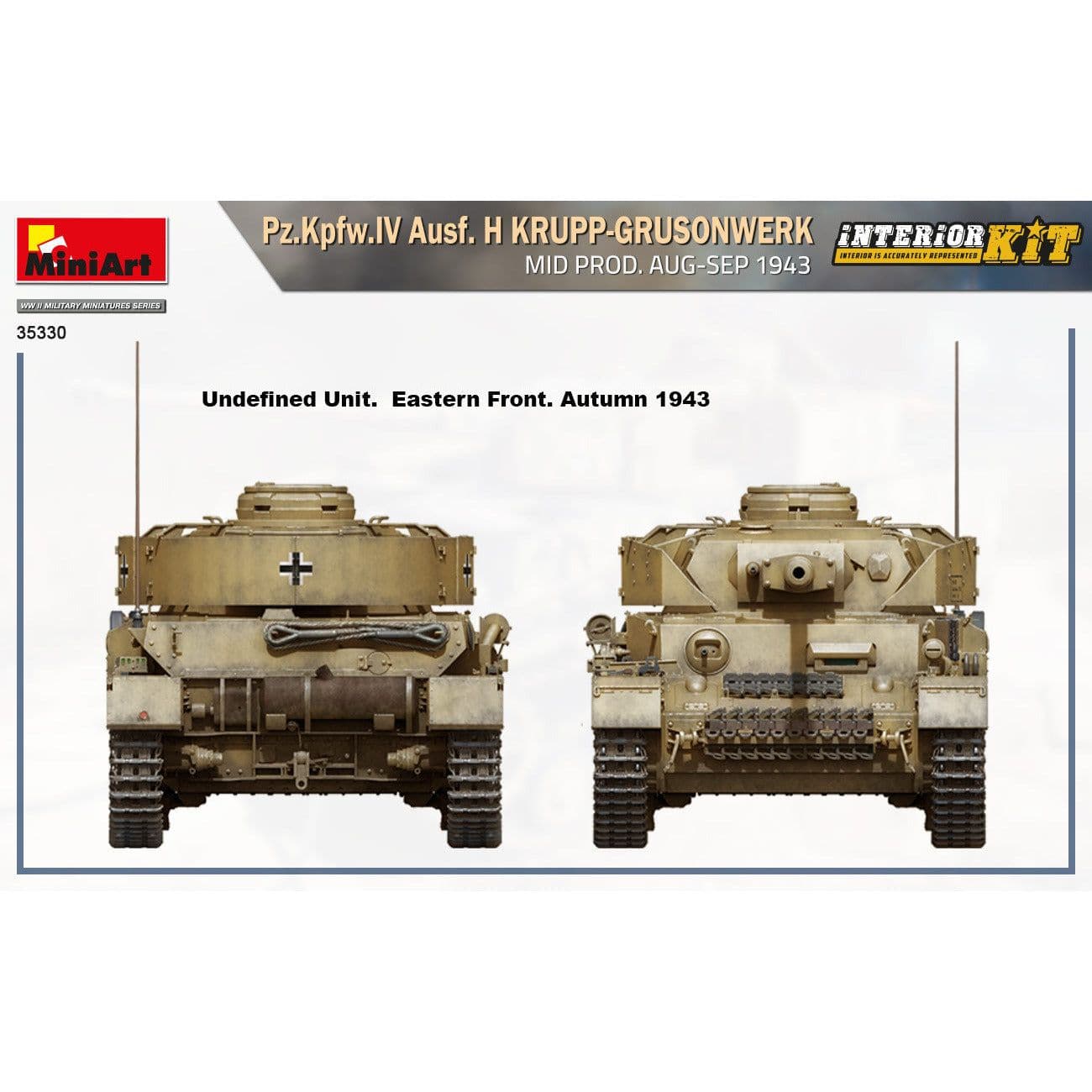 MINIART 1/35 Pz.Kpfw.IV Ausf. H Krupp-Grusonwerk. Mid Prod. Aug-Sep 1943. Interior Kit