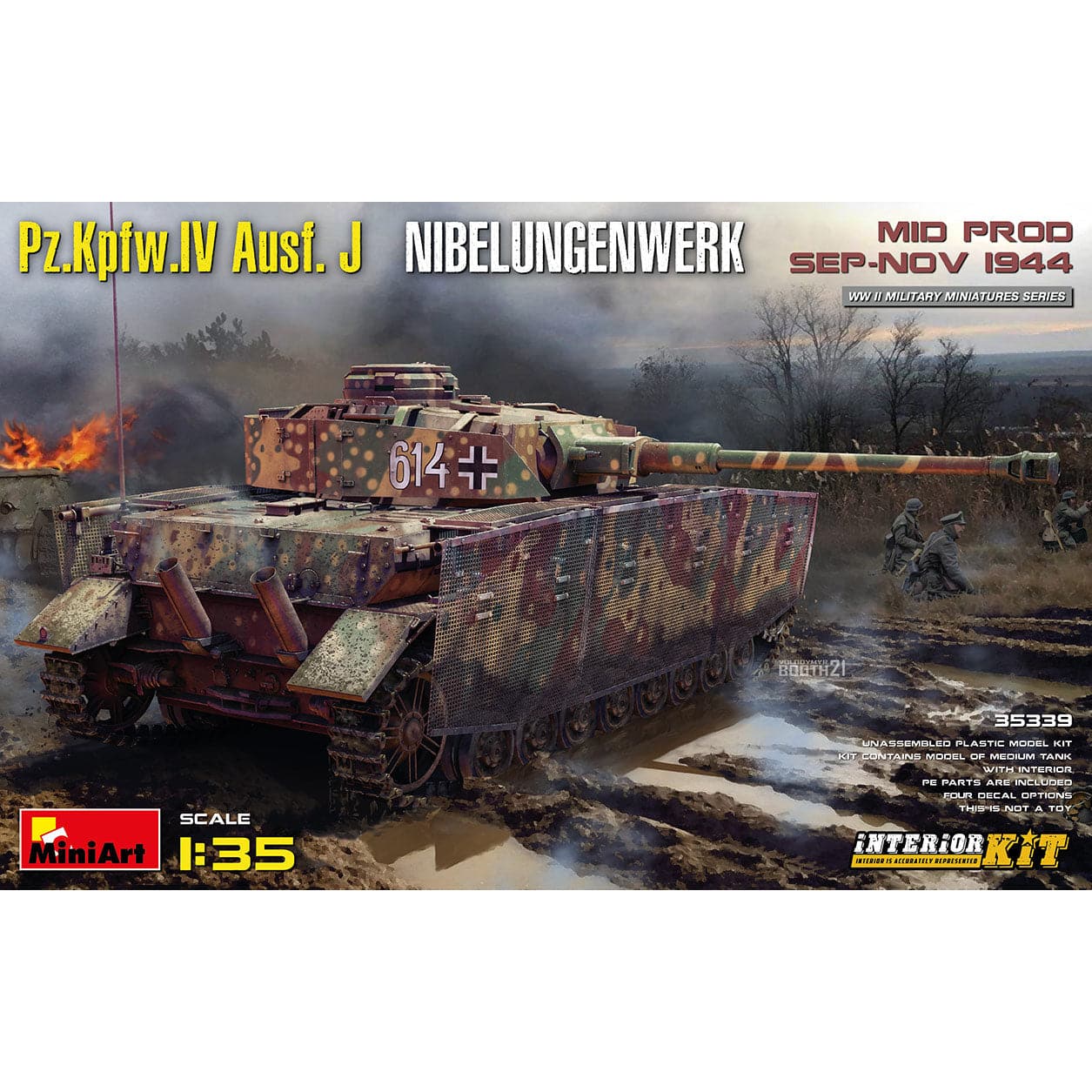 MINIART 1/35 Pz.Kpfw.IV Ausf. J Nibelungenwerk. Mid Prod. Sep-Nov 1944 Interior Kit