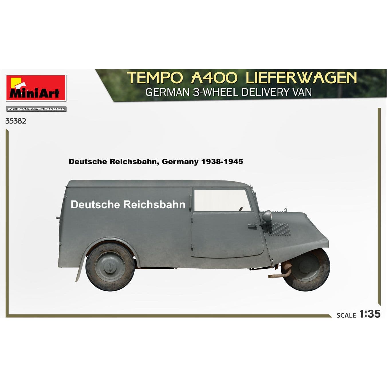 MINIART 1/35 Tempo A400 Lieferwagen German 3-Wheel Delivery Van