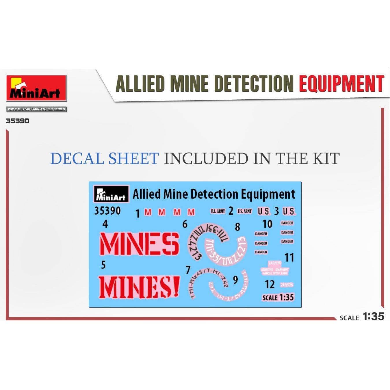 MINIART 1/35 Allied Mine Detection Equipment