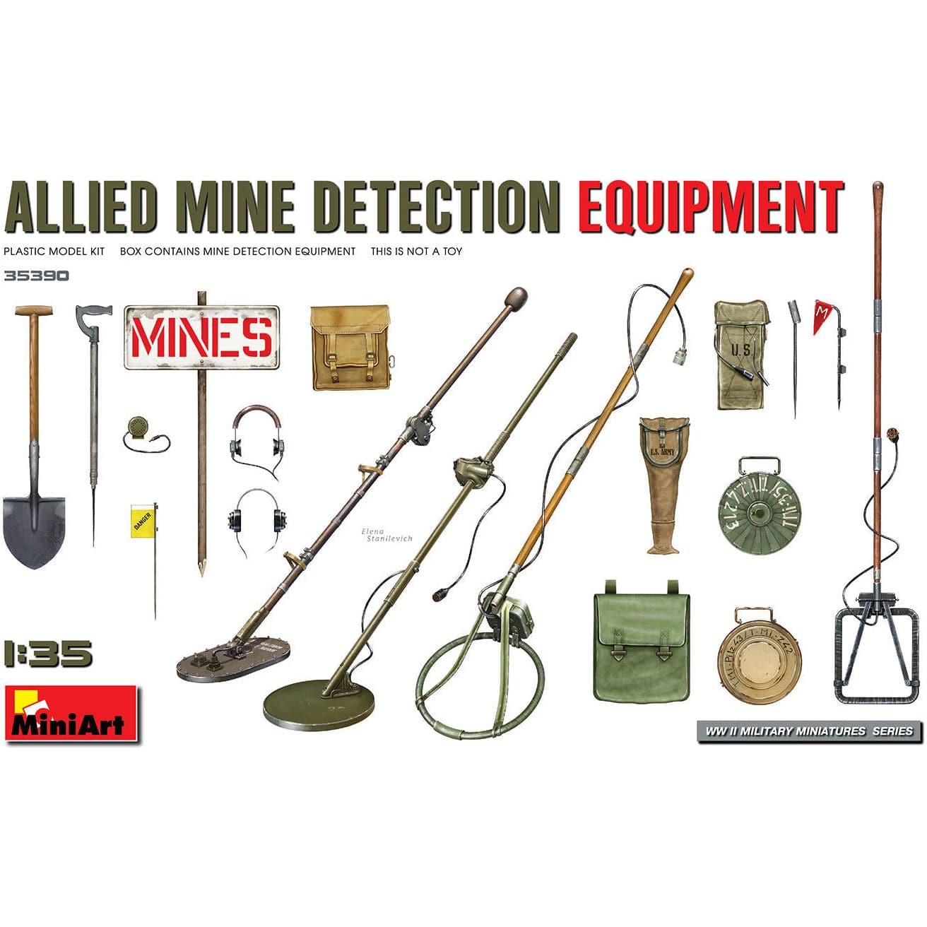 MINIART 1/35 Allied Mine Detection Equipment