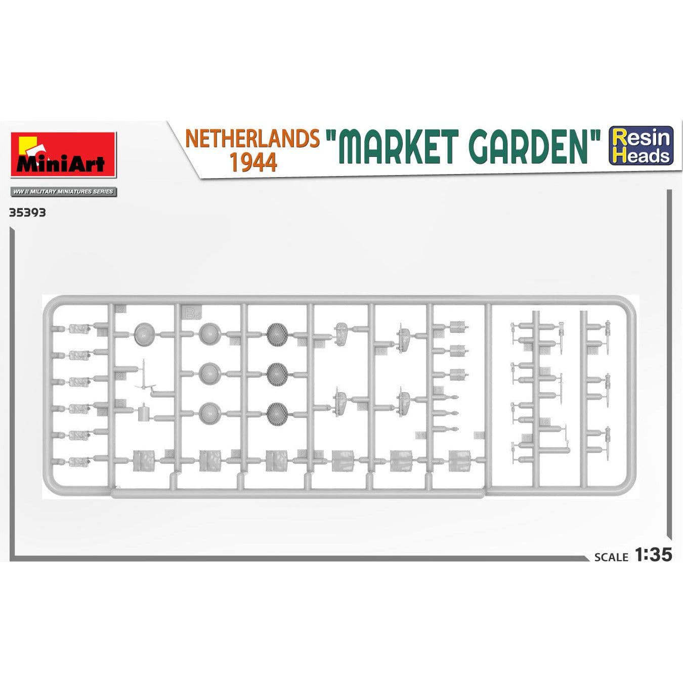 MINIART 1/35 "Market Garden" Netherlands 1944.  Resin Heads