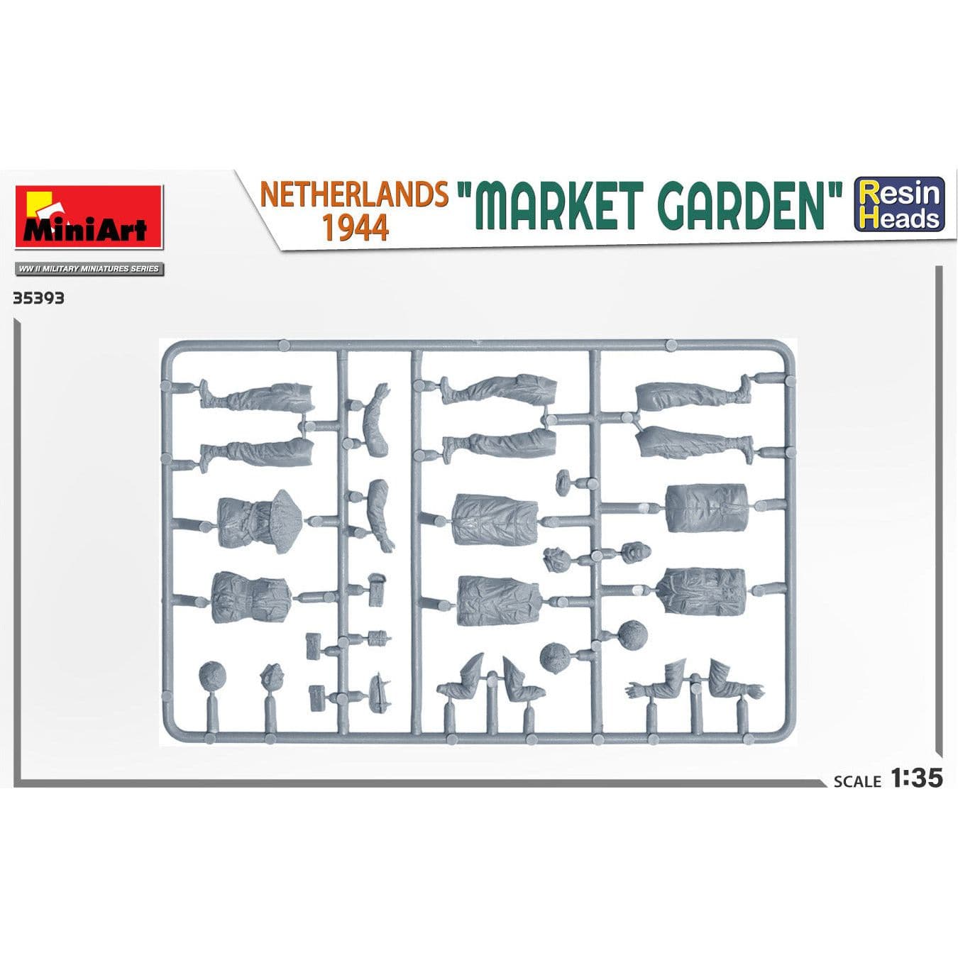 MINIART 1/35 "Market Garden" Netherlands 1944.  Resin Heads