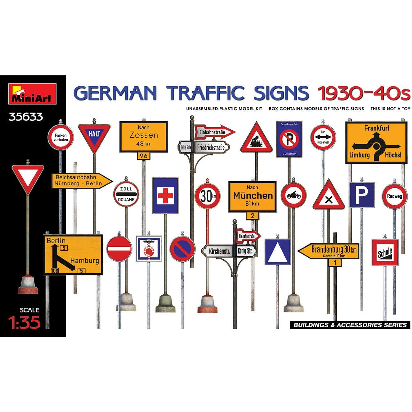 MINIART 1/35 German Traffic Signs 1930-40's