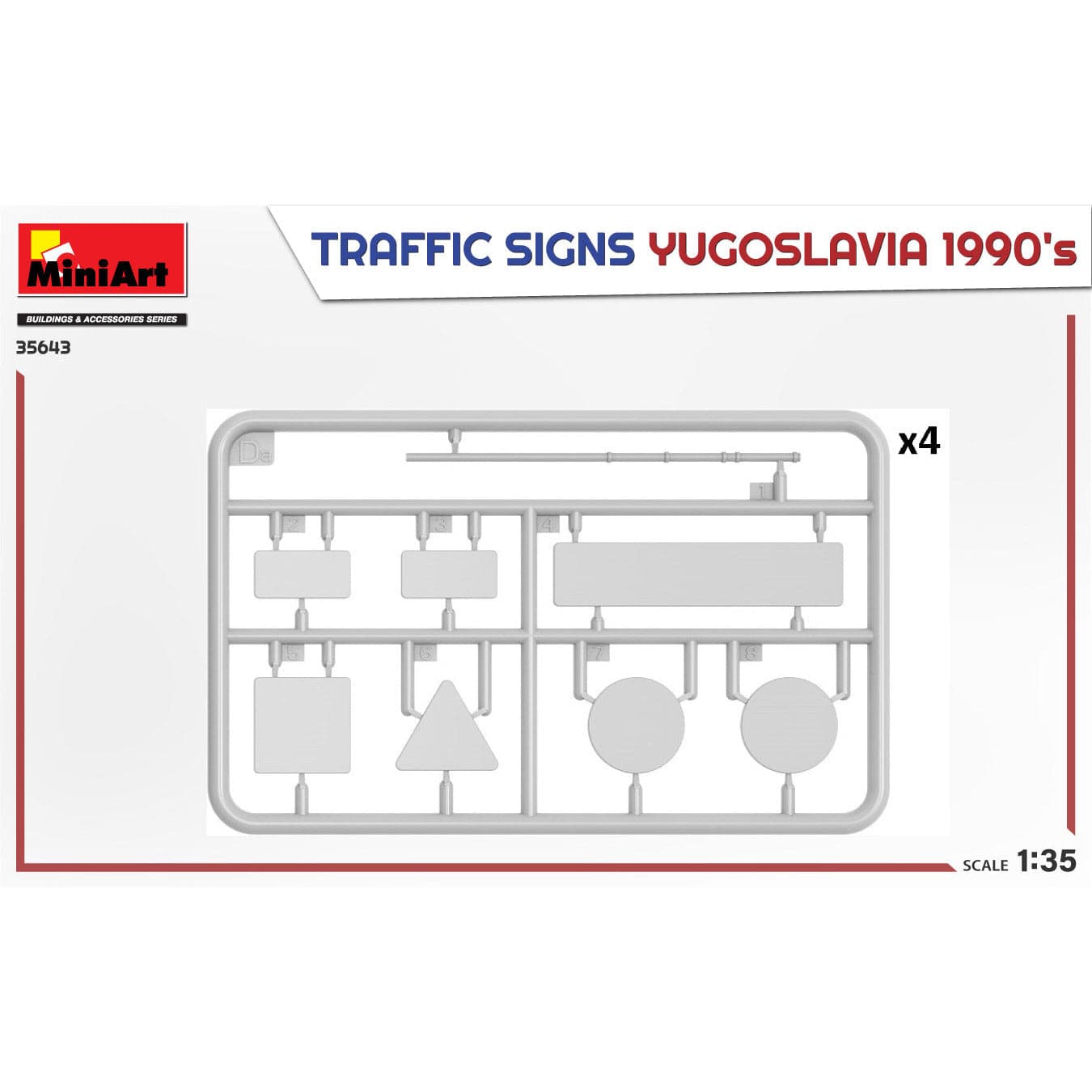 MINIART 1/35 Traffic Signs Yugoslavia 1990's