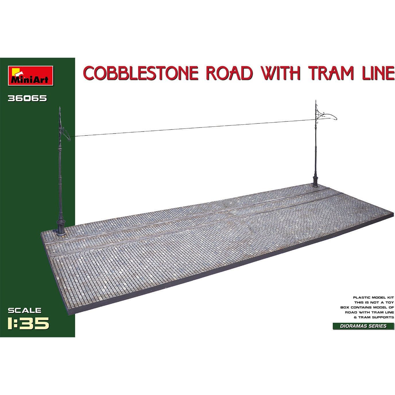 MINIART 1/35 Cobblestone Road with Tram Line