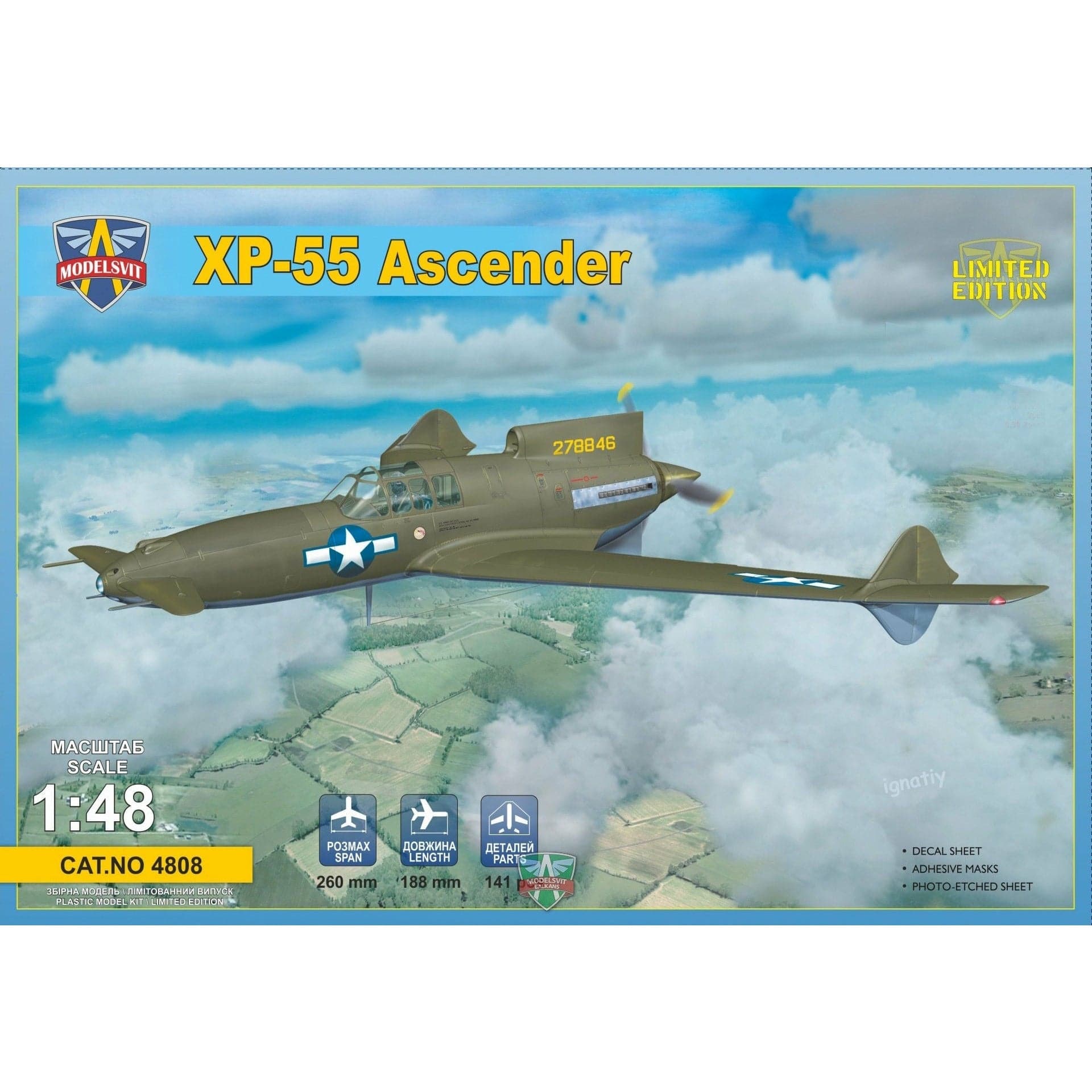 MODELSVIT 1/48 XP-55 Ascender