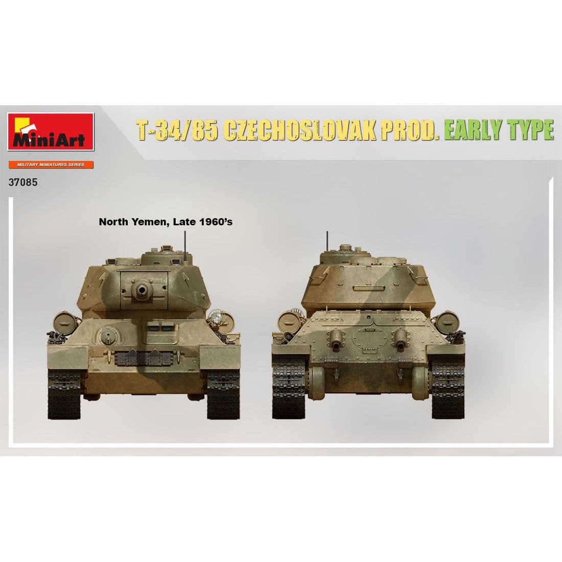 MINIART 1/35 T-34/85 Czechoslovak Prod. Early Type