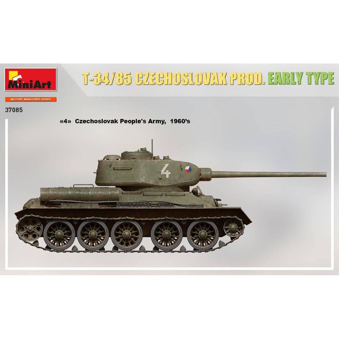 MINIART 1/35 T-34/85 Czechoslovak Prod. Early Type