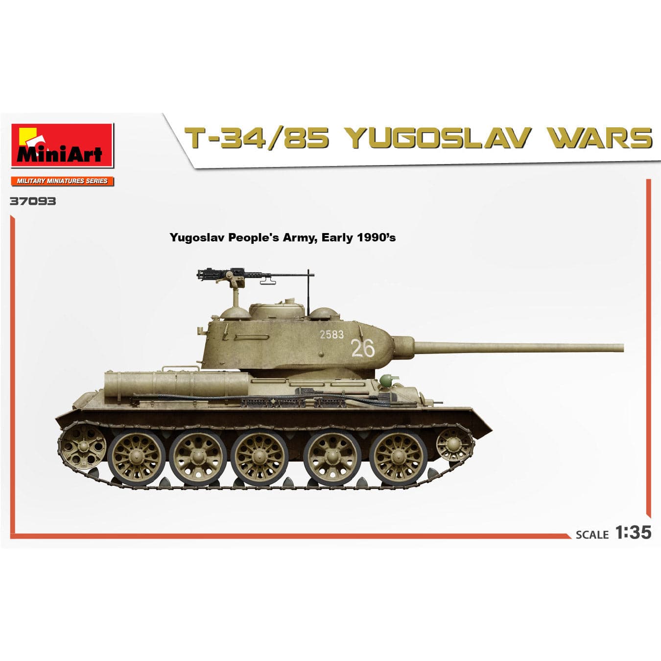 MINIART 1/35 T-34/85 Yugoslav Wars