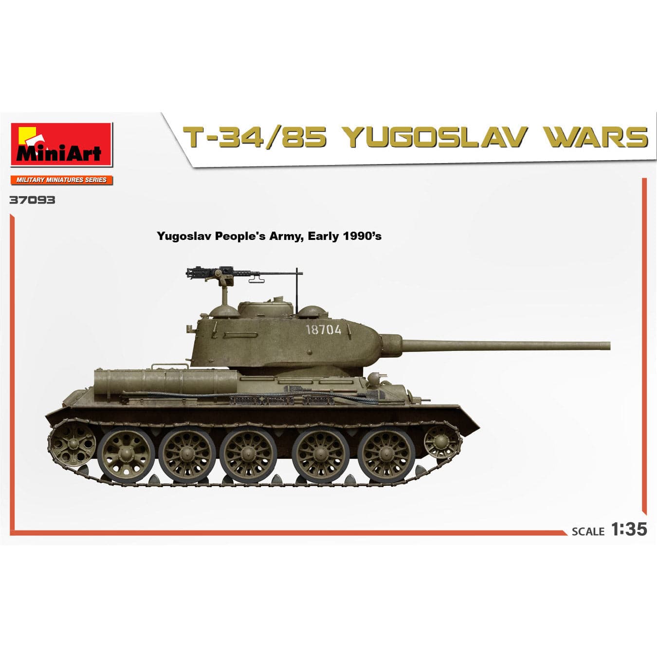 MINIART 1/35 T-34/85 Yugoslav Wars