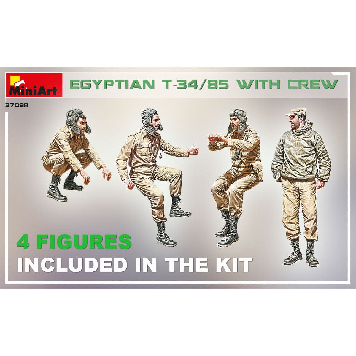 MINIART 1/35 Egyptian T-34/85 with Crew