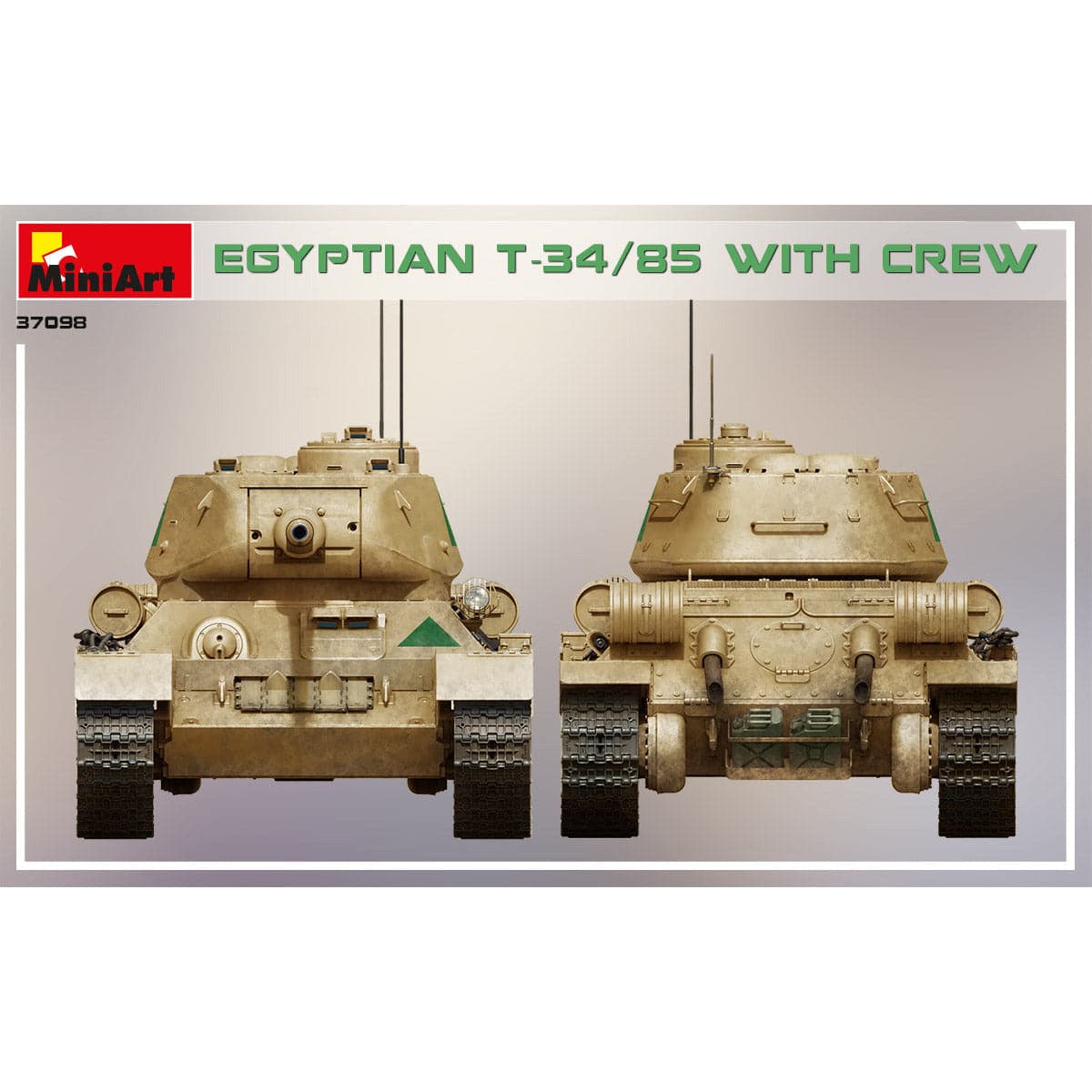 MINIART 1/35 Egyptian T-34/85 with Crew