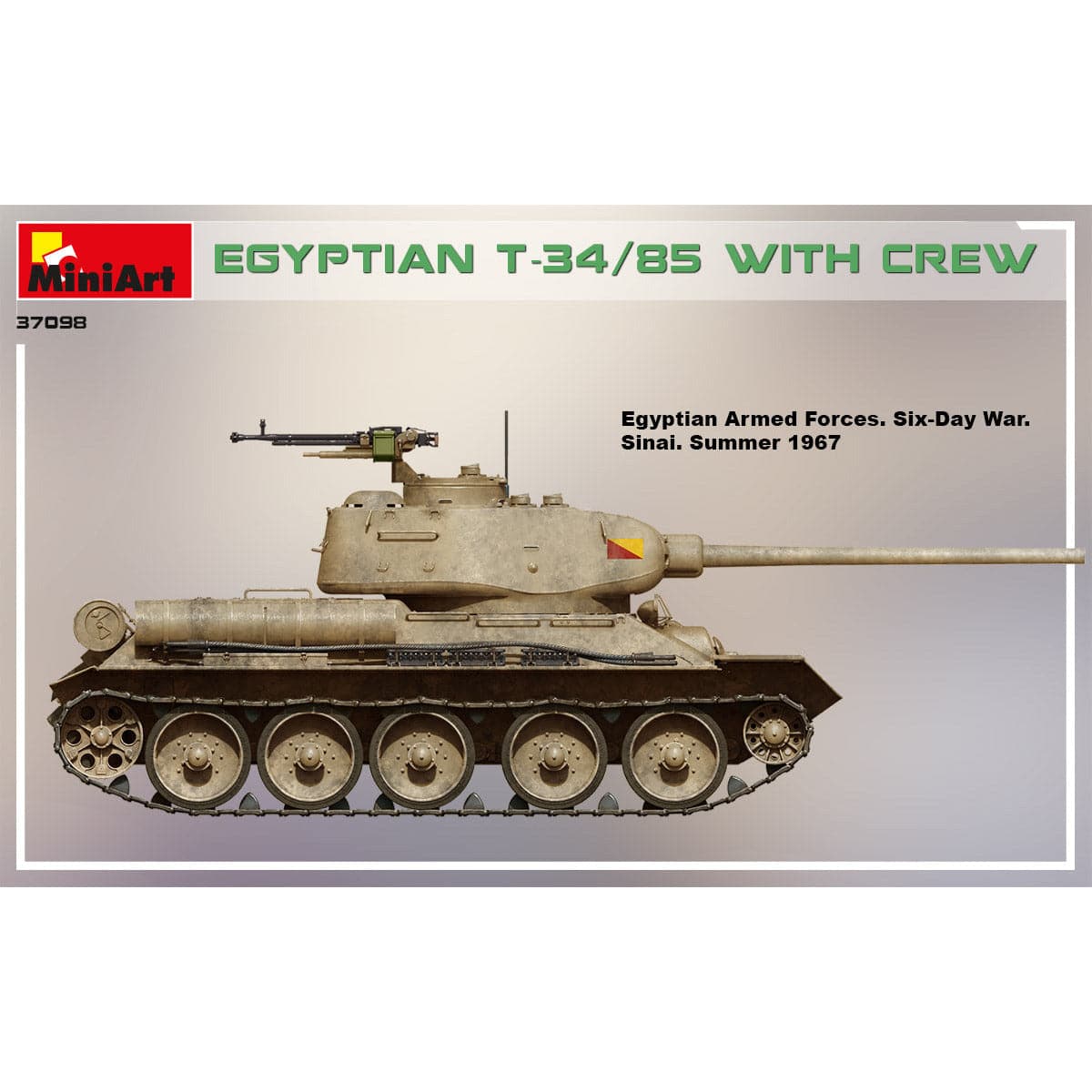 MINIART 1/35 Egyptian T-34/85 with Crew