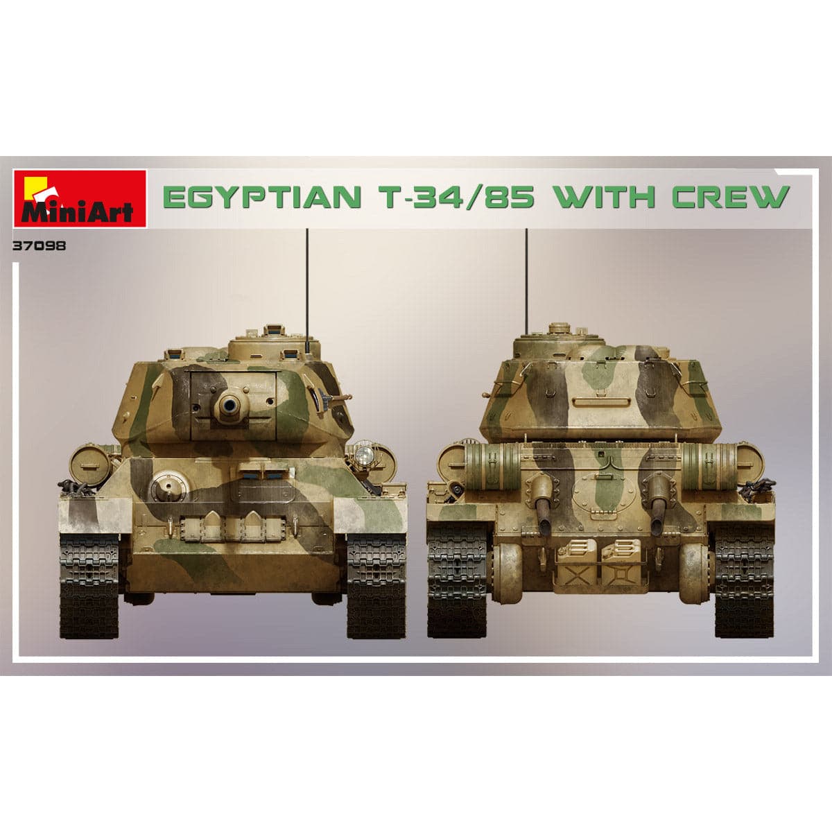 MINIART 1/35 Egyptian T-34/85 with Crew