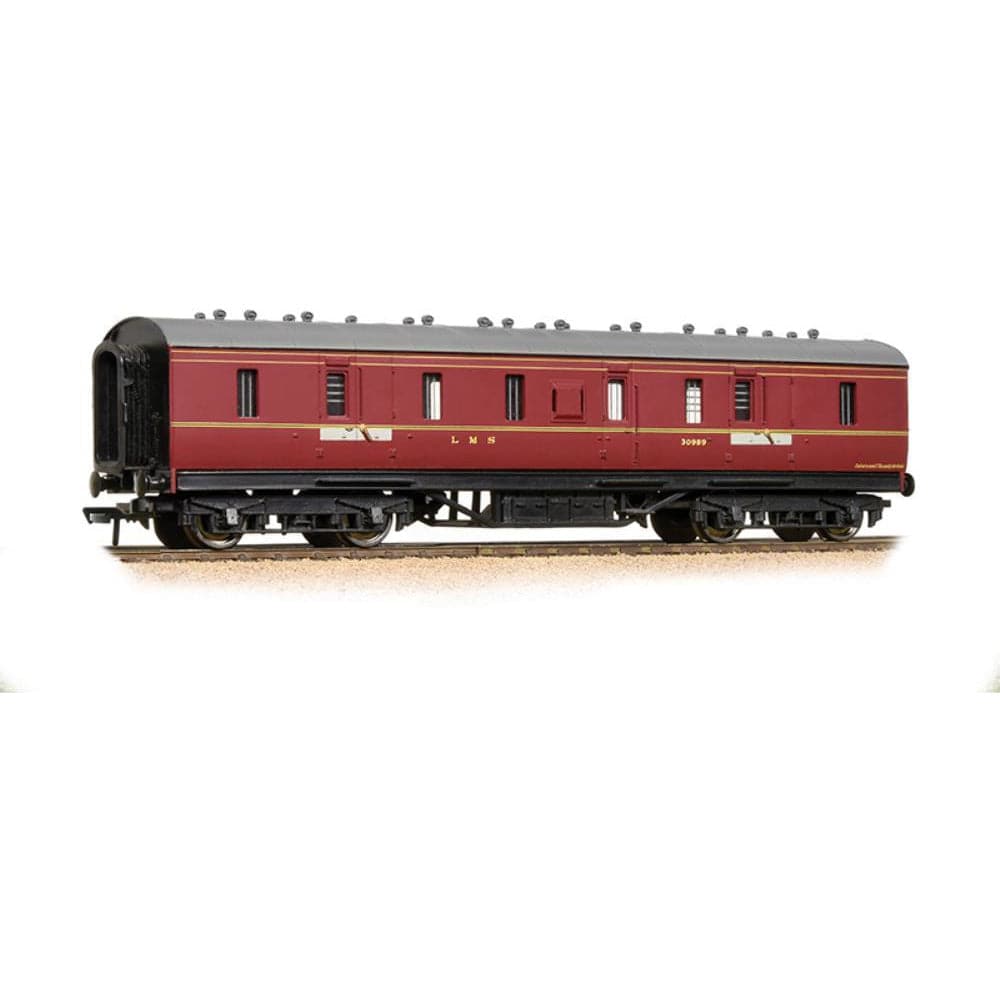 GRAHAM FARISH N 50ft Ex-LMS Parcel Van BR Maroon