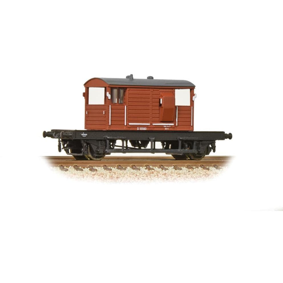 GRAHAM FARISH N SR 25 Ton 'Pill Box' Brake Van BR Bauxite (Early)