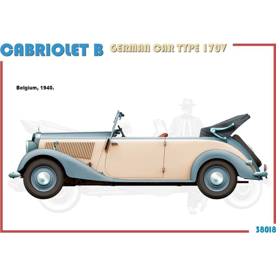 MINIART 1/35 Cabriolet B German Car Type 170V