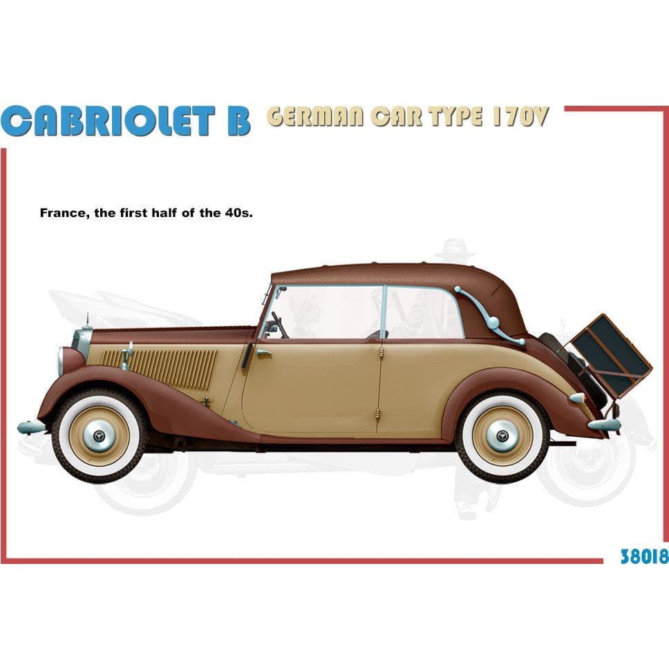 MINIART 1/35 Cabriolet B German Car Type 170V