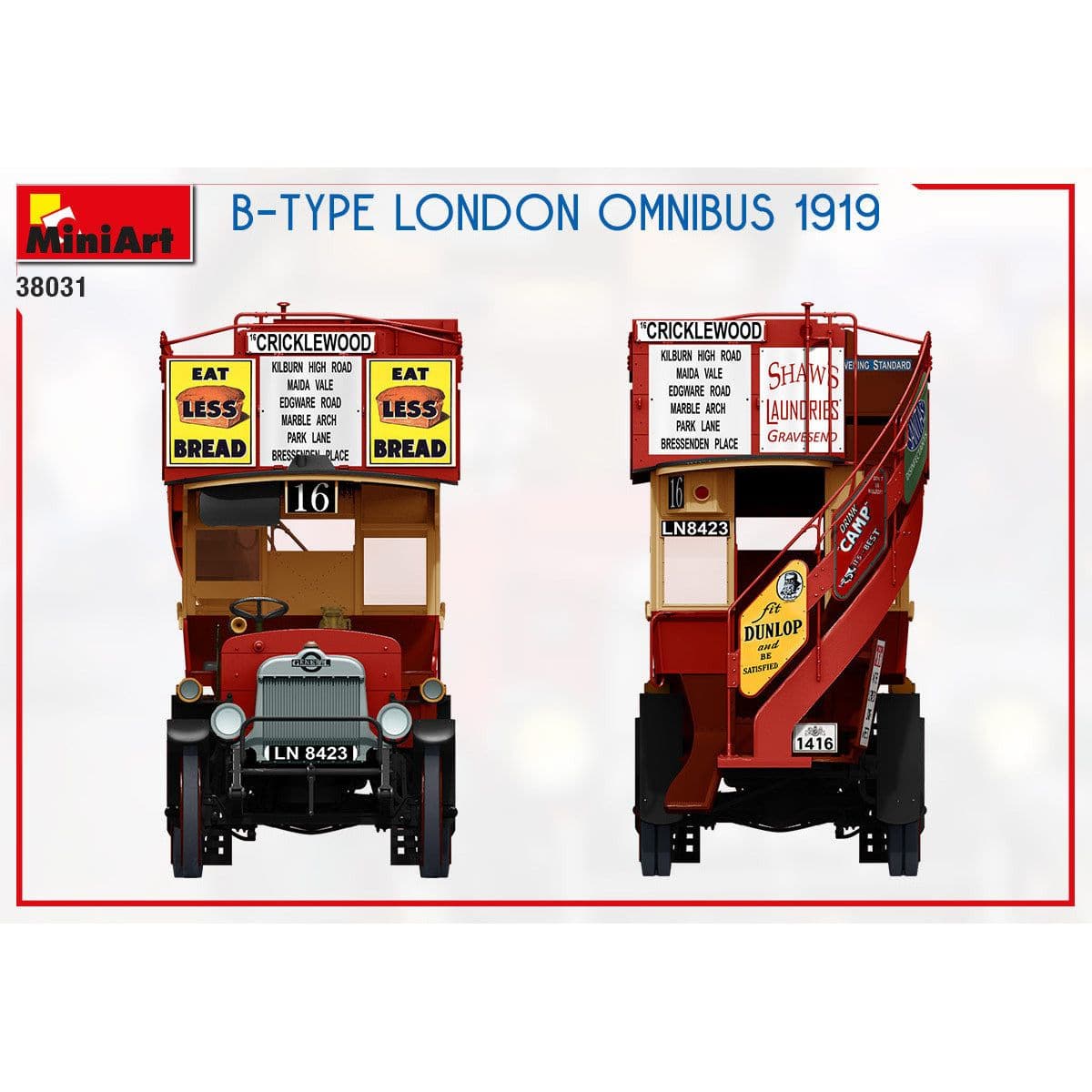 MINIART 1/35 B-Type London Omnibus 1919