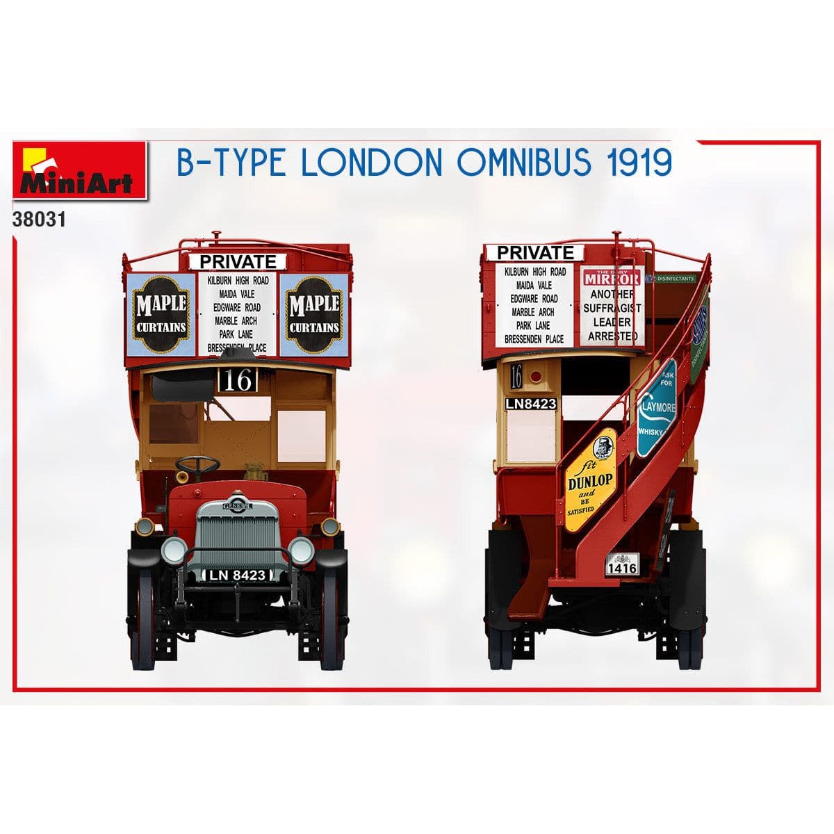 MINIART 1/35 B-Type London Omnibus 1919