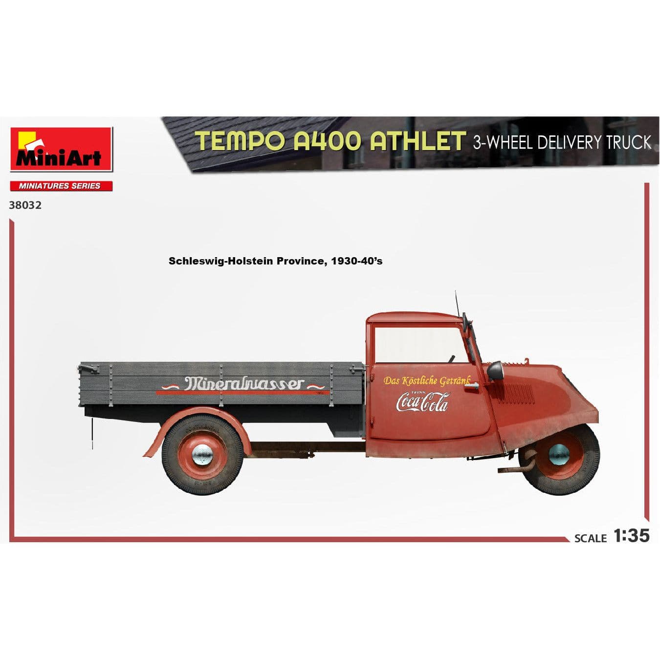 MINIART 1/35 Tempo A400 Athlet 3-Wheel Delivery Truck