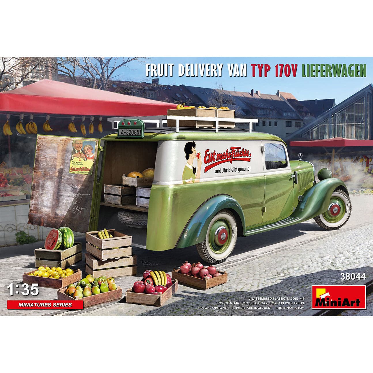 MINIART 1/35 Fruit Delivery Van Typ 170V Lieferwagen