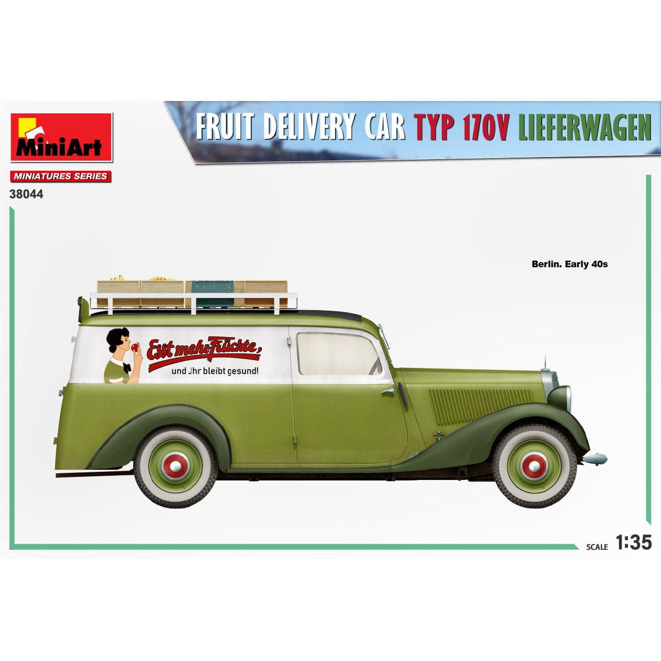 MINIART 1/35 Fruit Delivery Van Typ 170V Lieferwagen