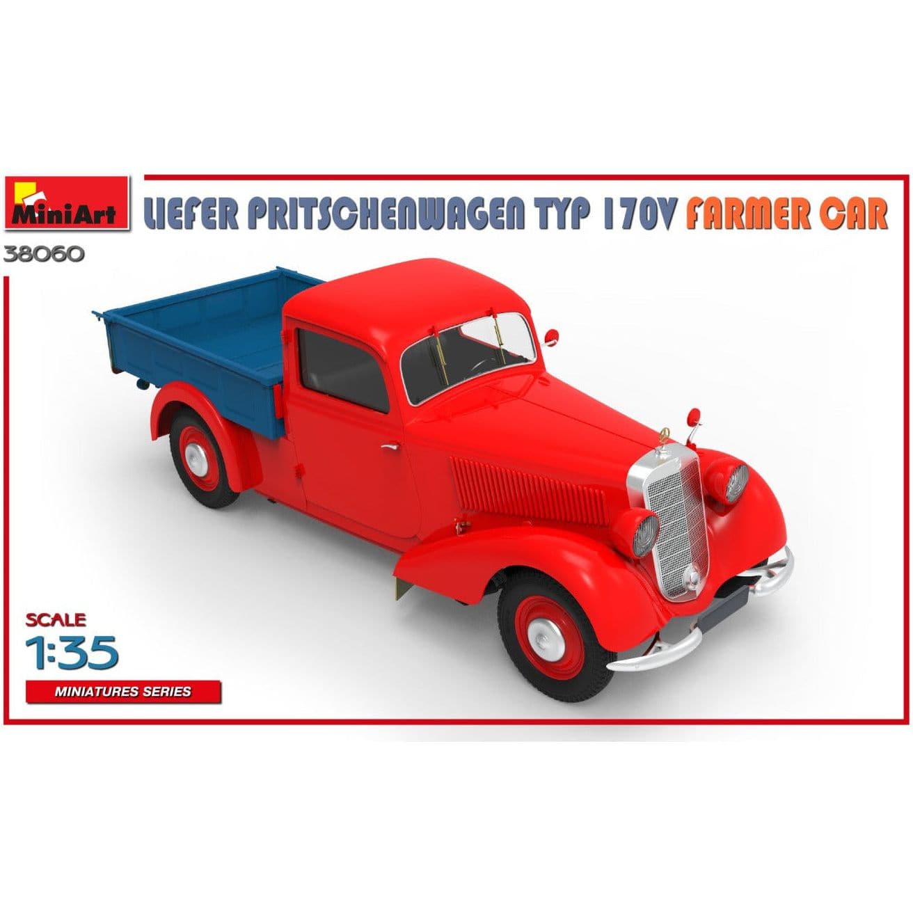 MINIART 1/35 Liefer Pritschenwagen Typ 170V Farmer Car