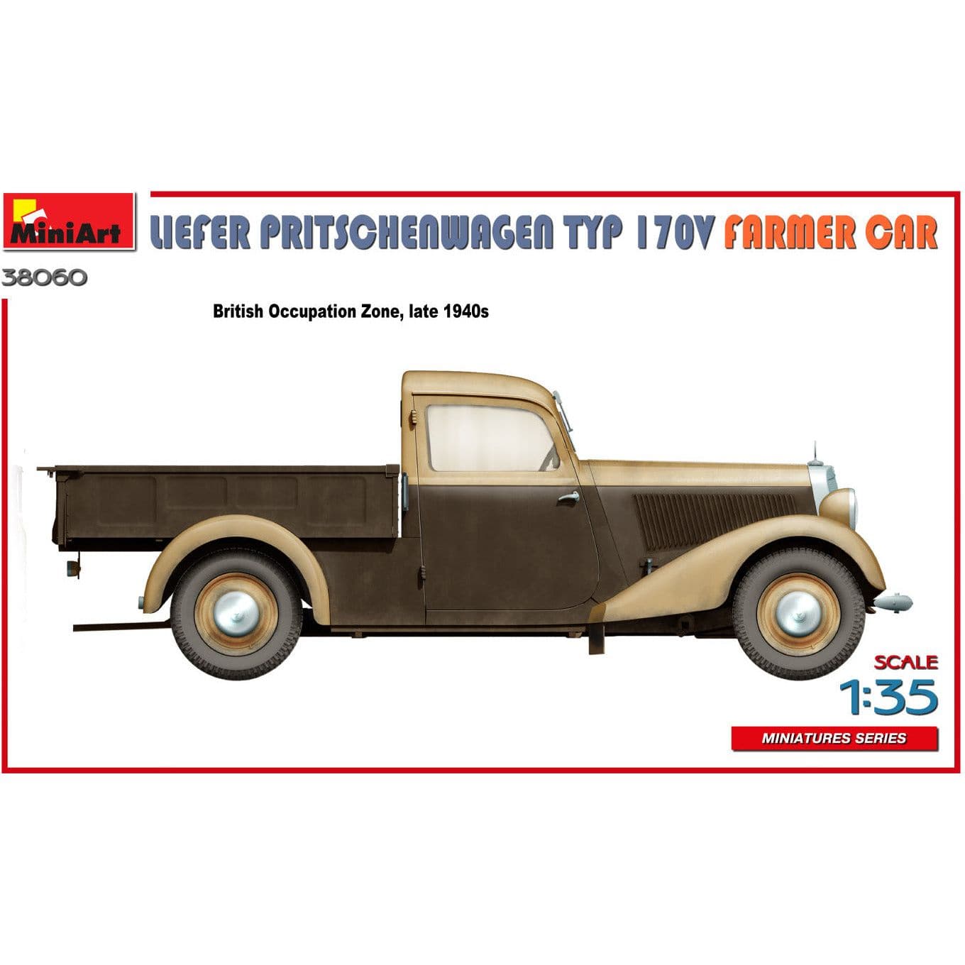 MINIART 1/35 Liefer Pritschenwagen Typ 170V Farmer Car