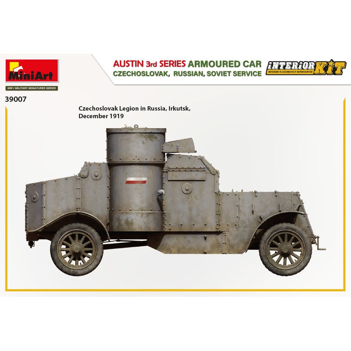 MINIART 1/35 Austin Armored Car 3rd Series: Czechoslovak, Russian, Soviet Service Interior Kit