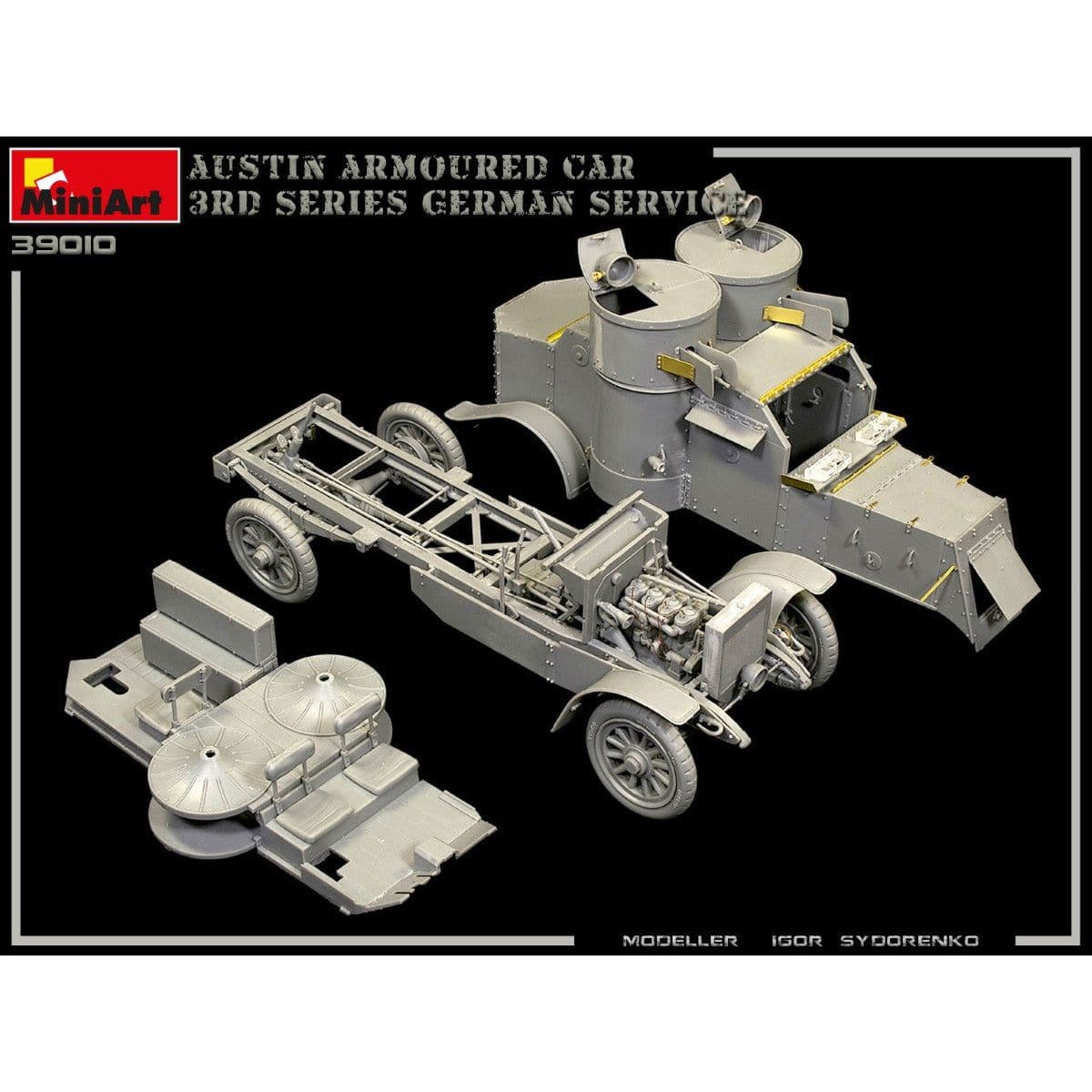 MINIART 1/35 Austin Armored Car 3rd Series: German, Austro-Hungarian, Finnish Service Interior Kit