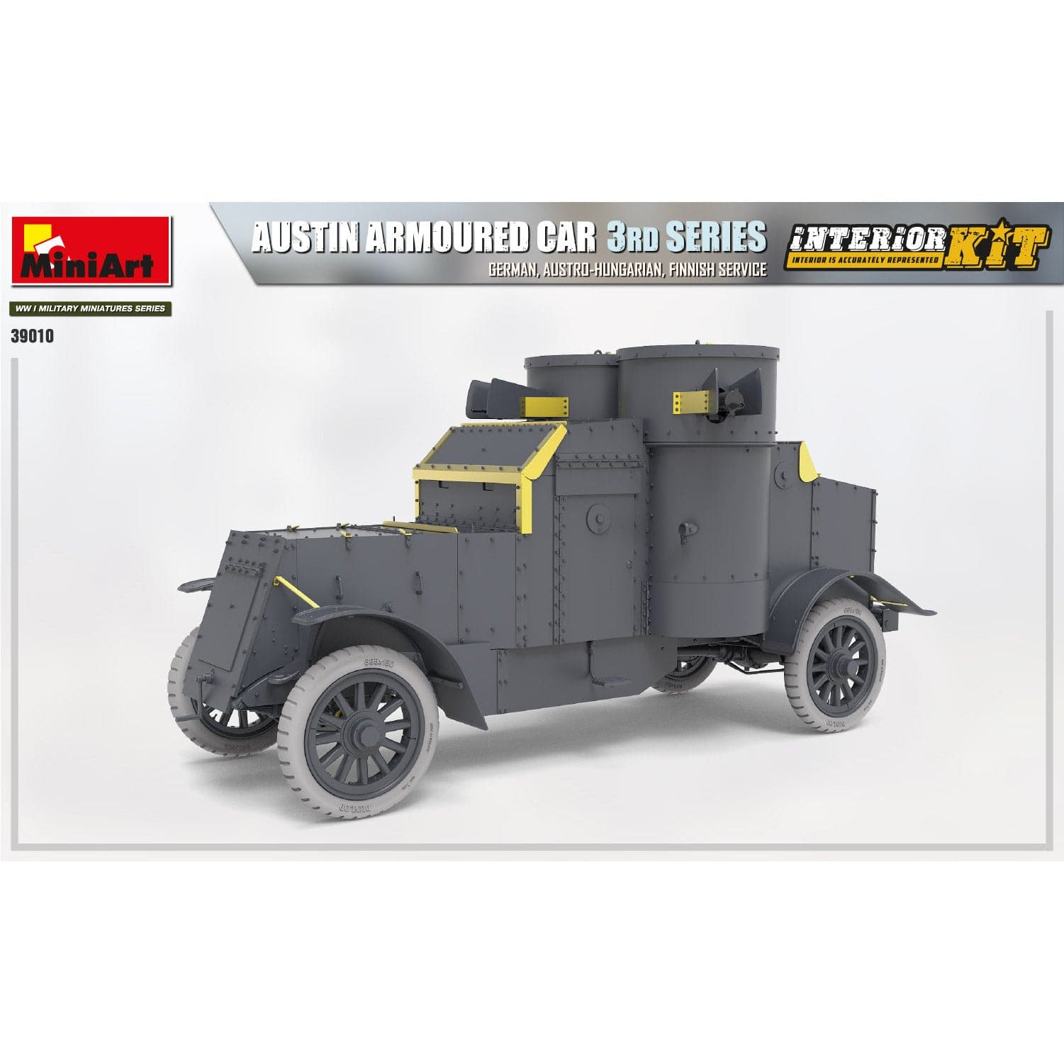 MINIART 1/35 Austin Armored Car 3rd Series: German, Austro-Hungarian, Finnish Service Interior Kit