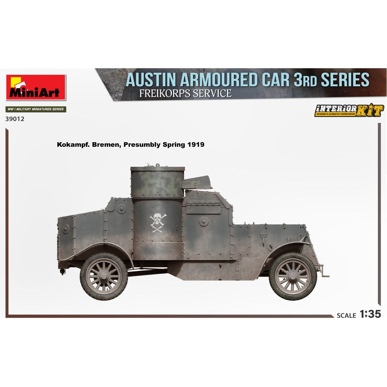 MINIART 1/35 Austin Armoured Car 3rd Series: Freikorps Service. Interior Kit