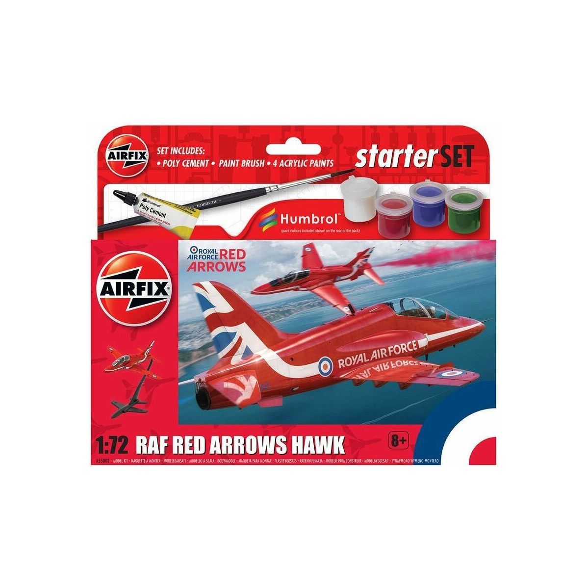 AIRFIX 1/72 Small Beginners - Red Arrows Hawk