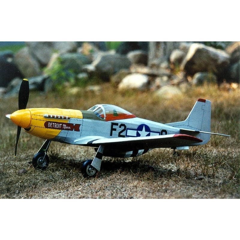 GUILLOWS 1/16 P-51 Mustang Laser Cut Balsa Plane Model Kit