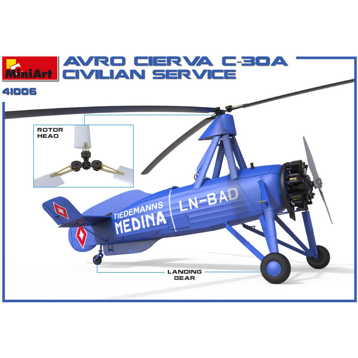 MINIART 1/35 Avro Cierva C.30A Civilian Service