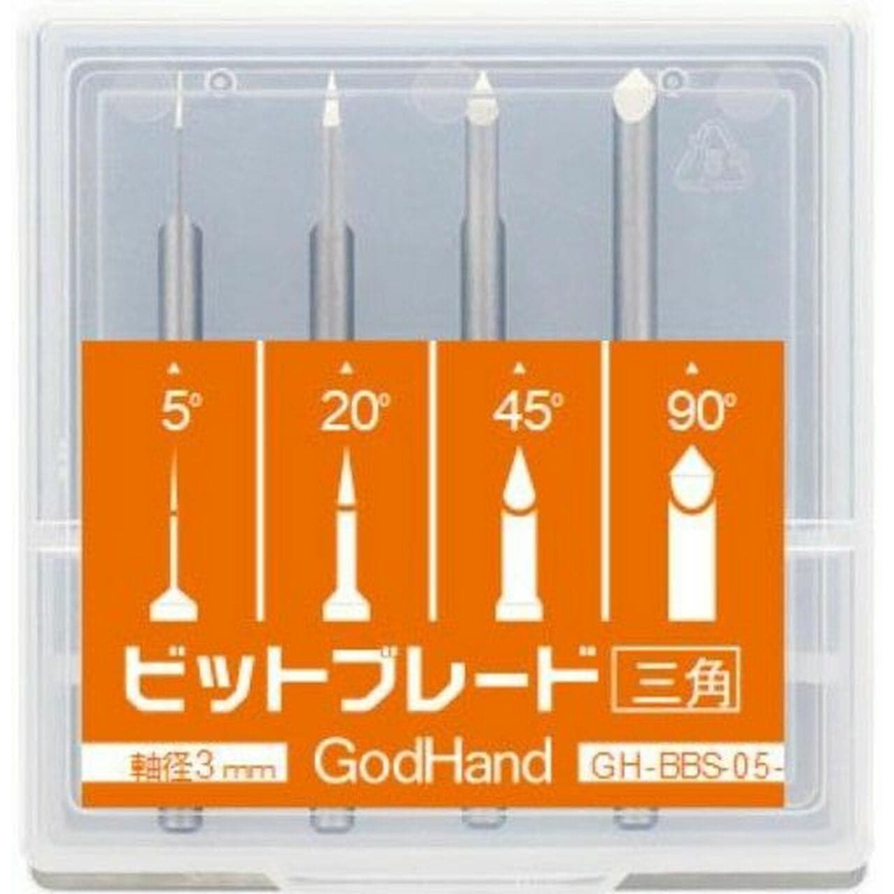 GODHAND Bit Blade V-Shaped Edge 4 Piece Set