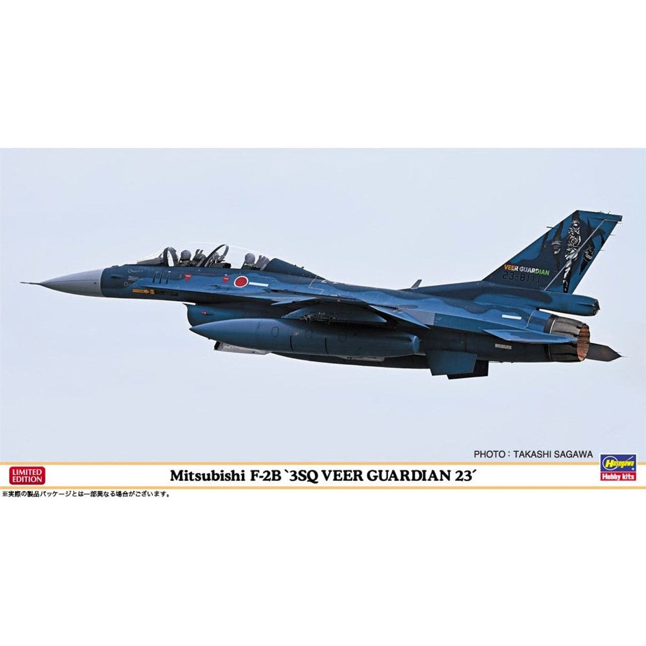 HASEGAWA 1/48 Mitsubishi F-2B "3Sq Veer Guardian 23"