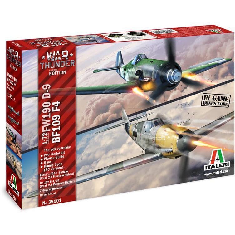 ITALERI 1/72 War Thunder - BF 109 F-4 & FW 190 D-9