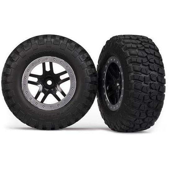 TRAXXAS Tyres & Wheels, Assembled, Glued (5883)