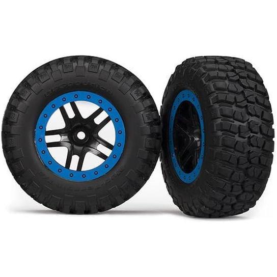 TRAXXAS Tyres & Wheels Assembled, Glued SCT Split-Spoke (58