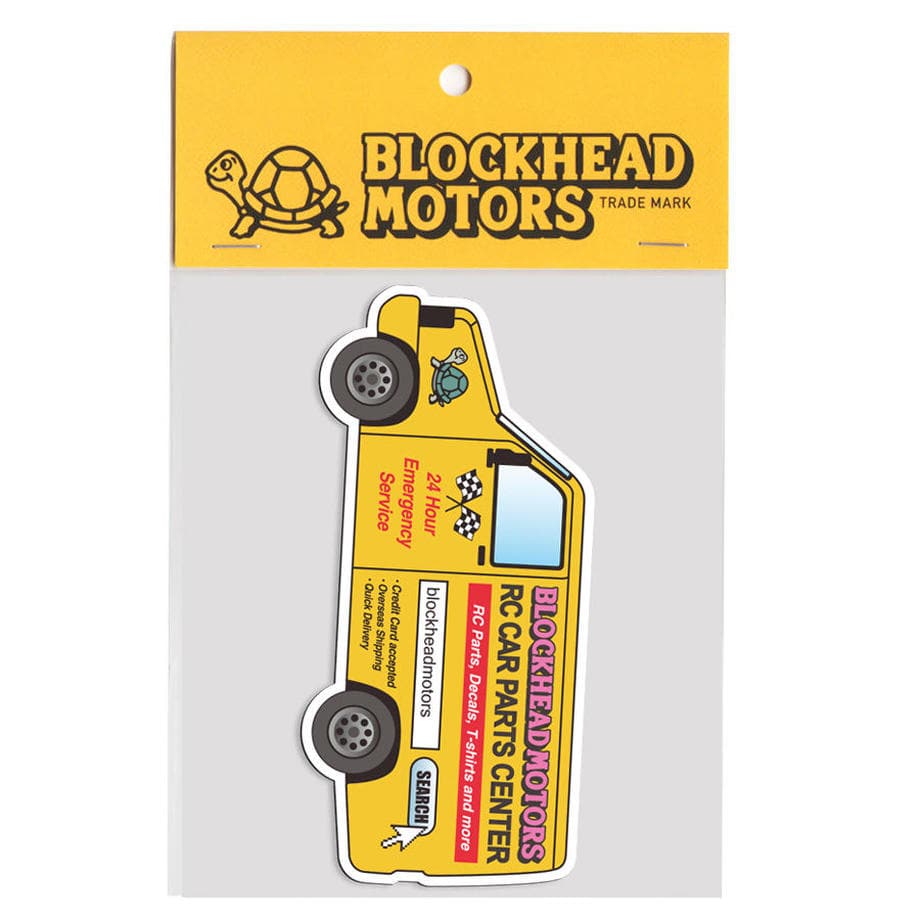 BLOCKHEAD MOTORS Delivery Car Magnet