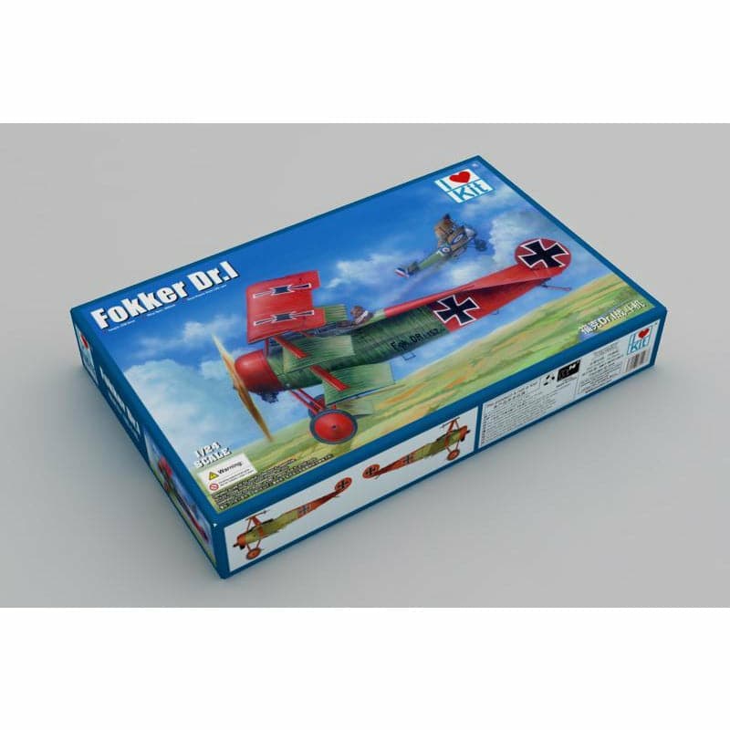 I Love Kit 1/24 Fokker Dr.I Plastic Model Kit [62403]